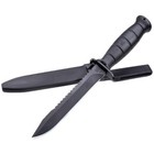 Glock Field Fixed Blade Survival Knife W  Saw   Sheath  Black - Kb17281