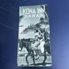 1940 Vintage Brochure Hawaii Kona Inn Hotel Tiki Big Kona Island Hi