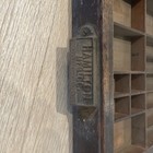 Vtg Hamilton Manufacturing Co Wooden Printer Drawer Letterpress Tray Shadow Box