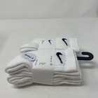Nike Dri-fit Performance Basics Kids Cushioned Crew Socks  6-pair     White