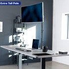 Extra Tall Adjustable Single Monitor Desk Mount For 32  Lcd   38  Ultra Wide Scr
