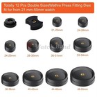 Watch Back Closer Press Tool 12 Nylon Dies Watch Case Crystal Glass Press Repair