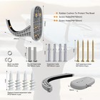 Surfboard Rack   Wall Mount For Surfboards   Paddle Boards  grey 