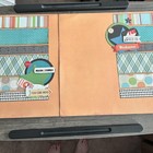 Premade Scrapbook Layout Lot 12x12 Double Page Set Boy   Vintage Paper Themes