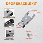 2 -3  Lowering Shackle Kit Adjustable For Chevy Silverado1500 For Sierra1500    