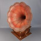 Antique Thorens Gramophone Swiss Made Empire Style Wood Metal Early 1900s