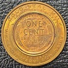 1939 Gold Seal Milk Western Maryland Dairy Encased 1939 Wheat Cent Coin Token 