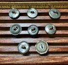 Antique Victorian Metal Button Lot Cut Steel Openwork Floral Picture 5 8     3 4   