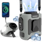 Upgraded Portable Waist Clip On Turbo Fan Hanging 10000mah Rechargeable Up To 24