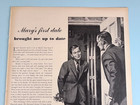 1943 John Hancock Life Insurance Mary s First Date   1940 s Magazine Print Ad