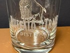 Rare Buffalo Trace Distillery Bourbon Whiskey Embossed Buffalo Rocks Glass