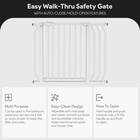 Balancefrom Walk-thru Safety Gate For Baby And Pets  29 1-38 5 w  30 h  White