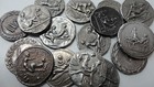 Lot Of 16 Pieves Latin Num Roman Emperor Tiberius Spintria Spintriae Sex Tokens