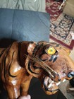 Vntg Folk Art Paper Mache Sculpture Of Bengal Tiger 
