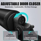Storm Door Closer  Heavy Duty Pneumatic Screen Door Closer  Adjustable Closing S