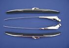 55 56 57 Chevy Wiper Arm   Blade Set New 1955 1956 1957 Chevrolet
