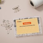 210 Pcs 4 Different Sizes Silver And Black Safety Pins Assorted  Small And Large