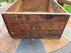 Vintage Antique Wooden Hercules Powder Dynamite Explosives Box - Free Ship