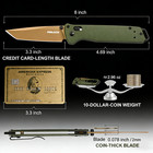 3 3  Tanto Edc Folding Knife S35vn Blade  G10 Handle  Crossbar Lock