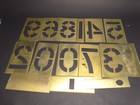 Vintage Reese   s Adjustable Brass Stencils In Original Box Numbers