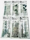 New Tim Holtz Stencil Stampers Anonymous Mixed Media Halloween Lot Of 6 Stamps
