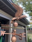 Vintage Copper Eagle Weather Vane 23  Wing Span 49    Height never Been Outside