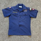 Boy Scouts Of America Cub Scout Sz Youth Medium Blue Bsa Shirt Short Sleeve