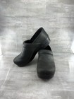 Dansko Professional Black Leather Clogs Womens Size 39 Comfort Nursing Us 8 5-9