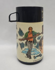 1974 Aladdin Industries Six Million Dollar Man Thermos W   child Proof  Sticker