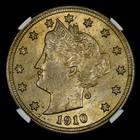 1910 Liberty V Nickel     Ngc Ms-63     5c Uncirculated Unc Coin 018    trusted   