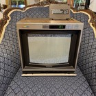 Sony Trinitron Kv-1222r 12  Color Crt Woodgrain Japan 1983 Video In  Vhf uhf