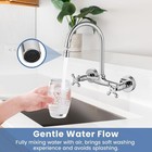 Chrome Polish Wall Mount Kitchen Sink Faucet 8 Inch Center Wall Mounted Kitch   