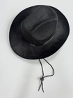 Vintage Lightweight   Thin Cowboy Hat  Black Fedora  Mens Cowboy Hat  One Size
