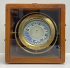 Brass Nautical Compass Wooden Box Decor