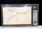 Joe Dimaggio Hof Plaque Signed Autograph Auto Yankees Beckett      Slab
