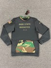 Nike Ohio State Buckeyes Sweater Black Camo Sweatshirt Dd4317-010 Mens Large