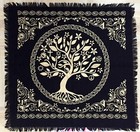 Lot Of 24 Pcs Cotton Altar Golden Napkins Tarot Altar Cloth Square Witchcraft
