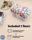 Alvababy 6 Pcs Baby Cloth Diaper Covers With One Wet Bag  Swim Diaper cloth N