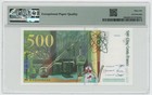 France 500 Francs 1994 Pick 160 a Unc Uncirculated Banknote Pmg 66epq
