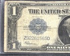 1923  1 Large Horse Silver Certificate Fr 237 Blue Seal Speelman white Note    
