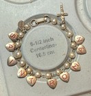 Catholic Saint Roman Rosary Charm Bracelet Gold Tone Size 6 5  Mary  Crucifix