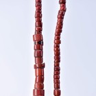Red Green Heart Venetian Trade Beads