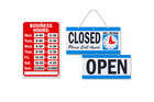 Led Neon Open Sign And Business Hour Sign Bundle For Business - Includes 3 Signs