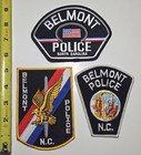 Lot Of 3 Belmont Nc Police Patches Gaston County North Carolina