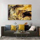 Chauvet Cave Horses Poster Canvas Print Hd Picture Modern Home Wall Art Decor