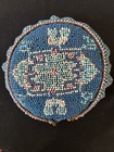 Handmade Beaded Pin Cushion With Bead Trim   Cotton Backing  5   round 2    High