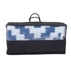 8x10ft Outdoor Rug Reversible Plastic Straw Patio Camping Rugs Mat Blue   White