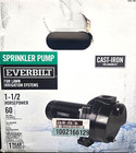 Everbilt Lawn Irrigation Sprinkler Pump Cast Iron 1-1 2 Hp 60 Gpm Efls15ci-hd
