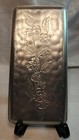 Vintage Embossed-hammered Aluminum Rectangular Tray 11 x5 25  Dogwood Flower