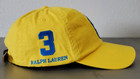 Polo Ralph Lauren Big tall  3 Big Pony Mens Adjustable Yellow  Strapback Hat